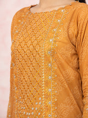 edenrobe Premium Embroidered Lawn Unstitched 3Pc Suit EWU22V1-26542