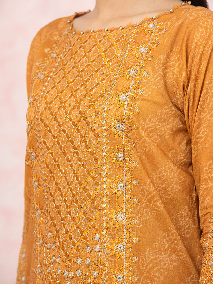 edenrobe Premium Embroidered Lawn Unstitched 3Pc Suit EWU22V1-26542