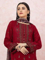 edenrobe Premium Festive Unstitched Lawn 3Pc Suit EWU22V1-26563