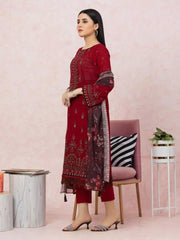 edenrobe Premium Festive Unstitched Lawn 3Pc Suit EWU22V1-26563