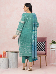 edenrobe Premium Unstitched Lawn 3Pc Suit EWU22V1-26613