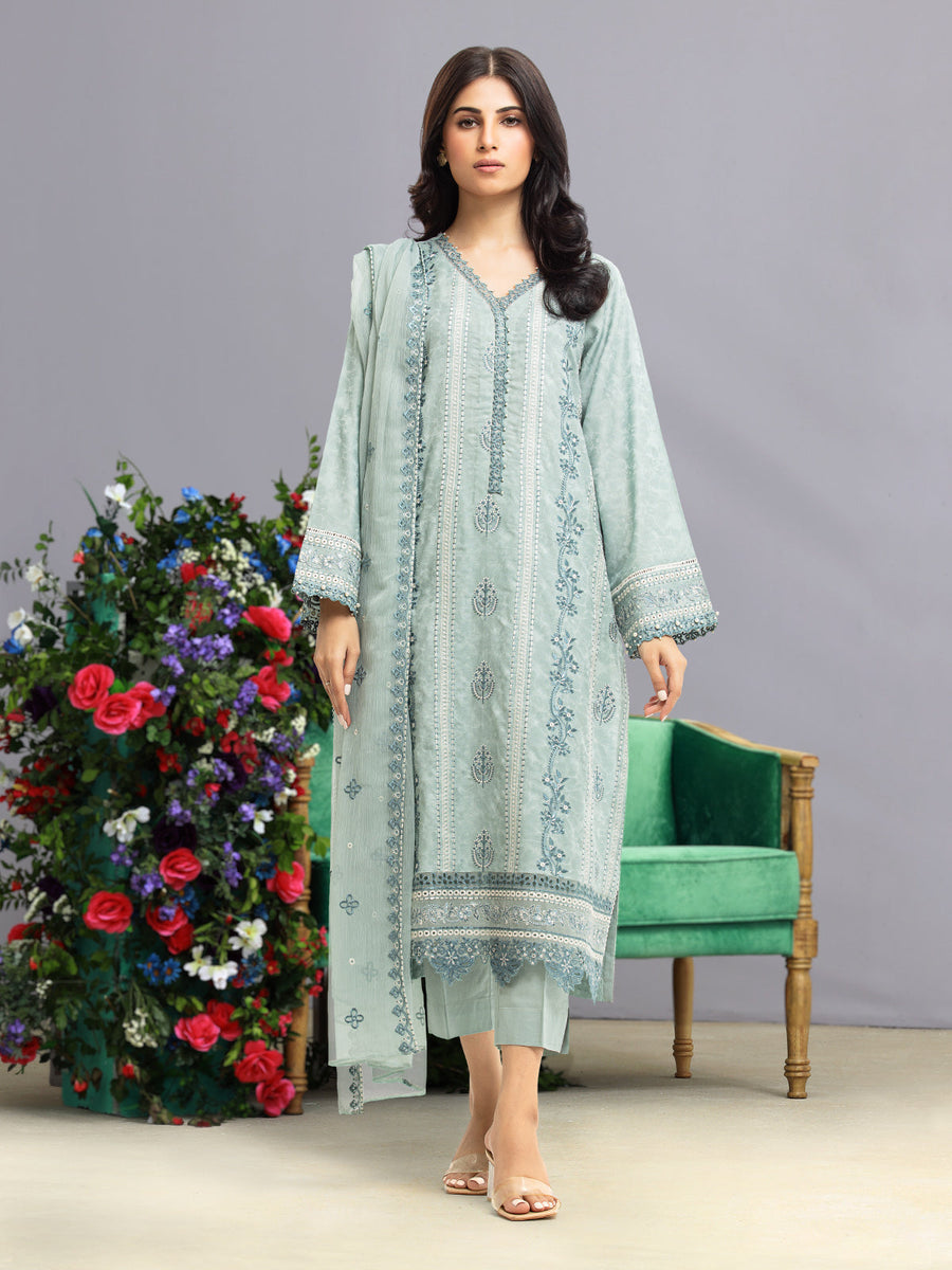 edenrobe Premium Festive Unstitched Dobby 3Pc Suit EWU23V7-26740-3P