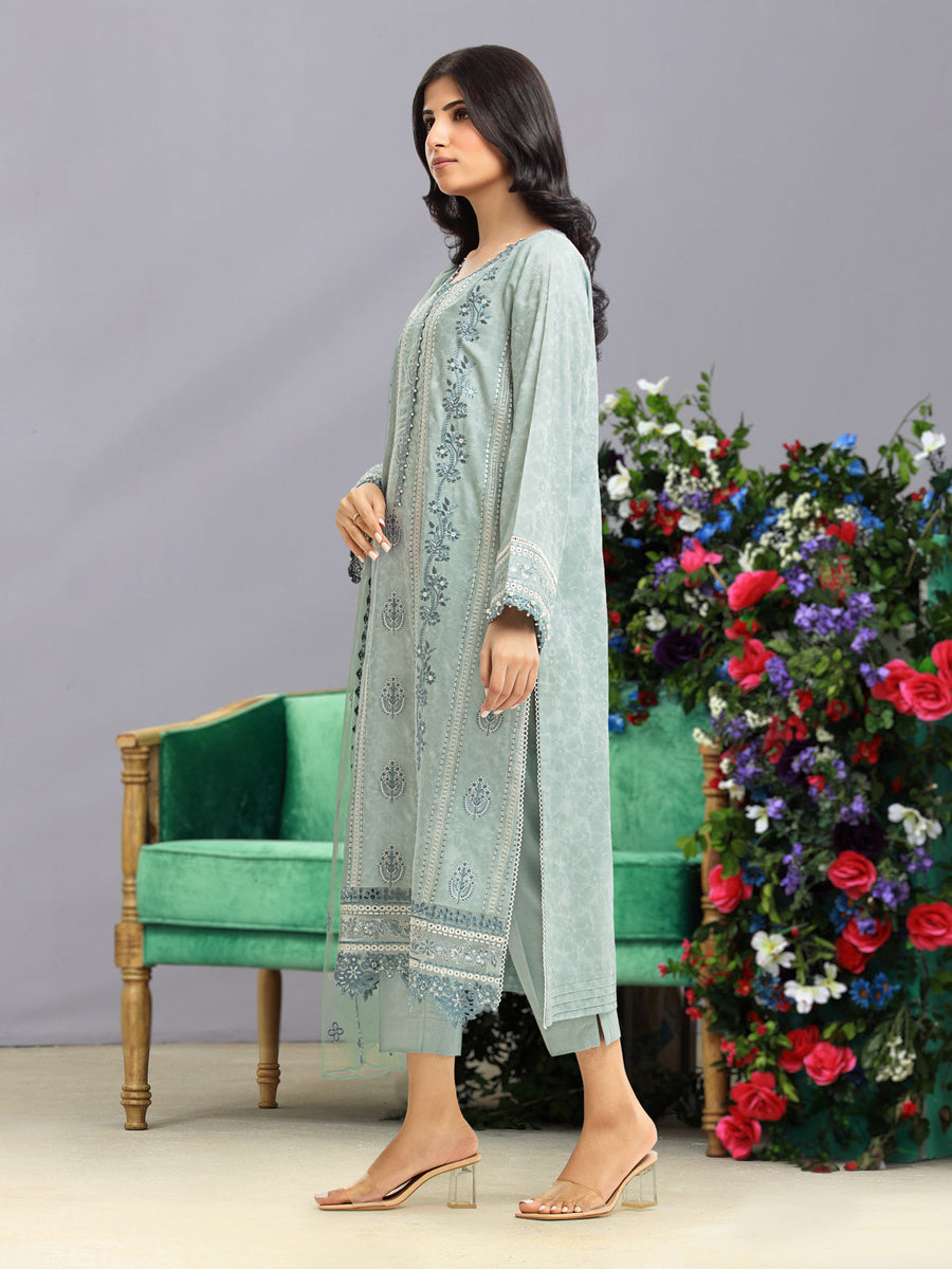 edenrobe Premium Festive Unstitched Dobby 3Pc Suit EWU23V7-26740-3P