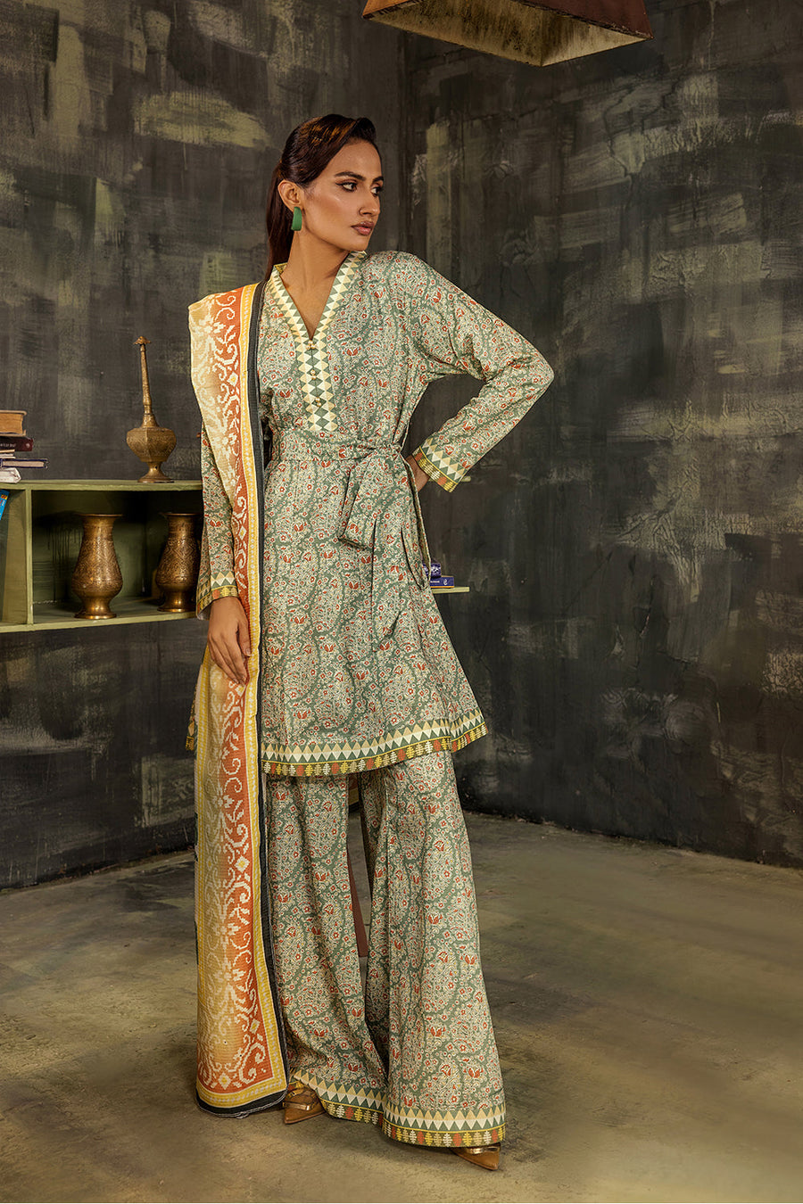 Melora by Safwa Digital Printed Doria Viscose Unstitched 3Pc Suit MLO-04