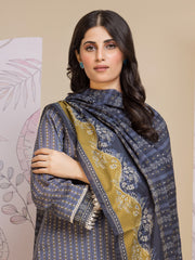 edenrobe Allure Lawn Unstitched Printed 3Pc Suit EWU24A1-26280-3P