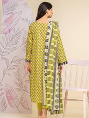 edenrobe Allure Lawn Unstitched Printed 3Pc Suit EWU24A1-26452-3P