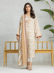 edenrobe Allure Lawn Unstitched Printed 3Pc Suit EWU24A1-28061