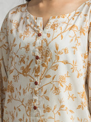 edenrobe Allure Lawn Unstitched Printed 3Pc Suit EWU24A1-28061