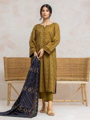 edenrobe Allure Lawn Unstitched Printed 3Pc Suit EWU24A1-28067