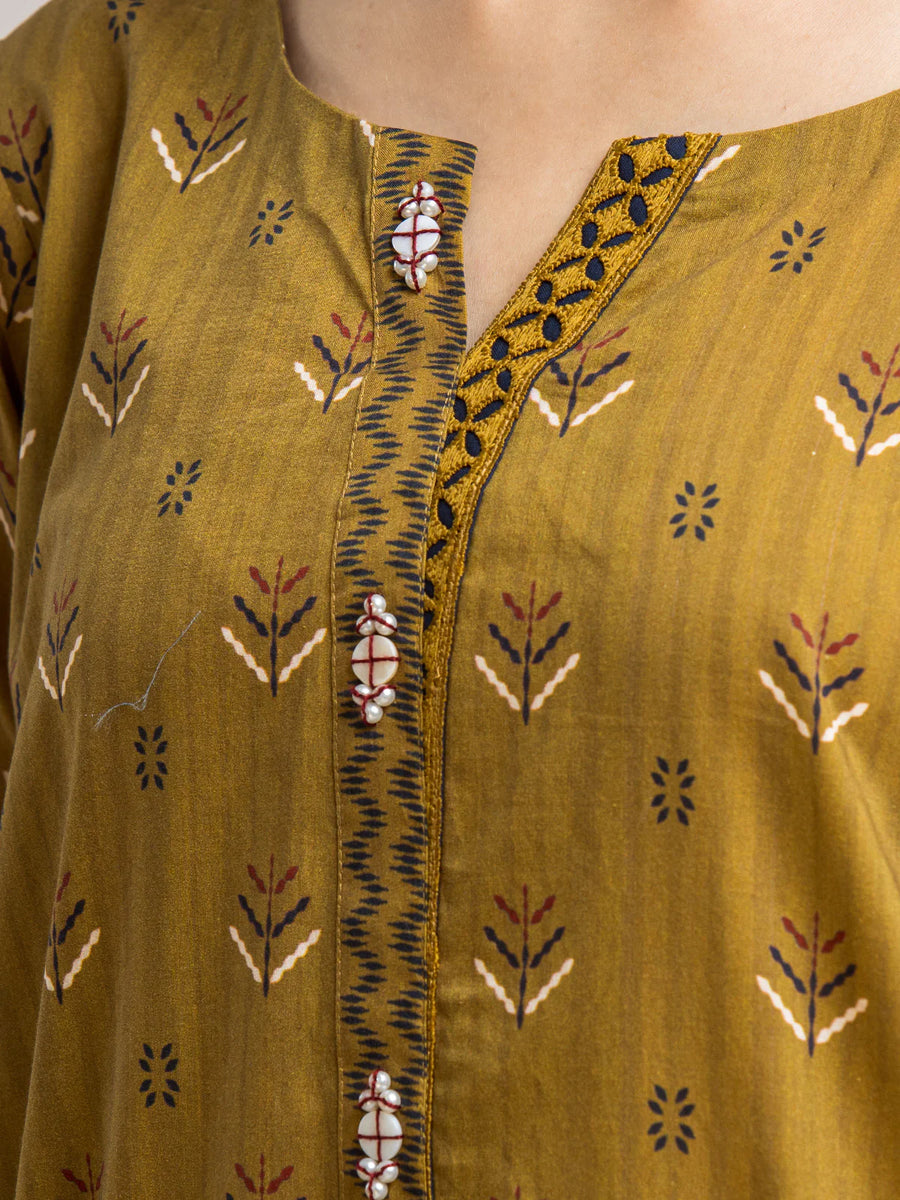 edenrobe Allure Lawn Unstitched Printed 3Pc Suit EWU24A1-28067