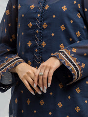 edenrobe Allure Lawn Unstitched Printed 3Pc Suit EWU24A1-28076