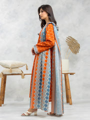 edenrobe Allure Lawn Unstitched Printed 3Pc Suit EWU24A1-28102