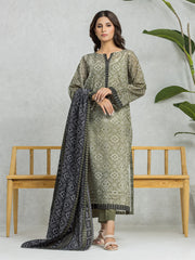 edenrobe Allure Lawn Unstitched Printed 3Pc Suit EWU24A1-28125