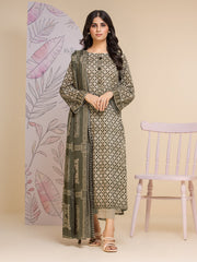 edenrobe Allure Lawn Unstitched Printed 3Pc Suit EWU24A1-28182-3P
