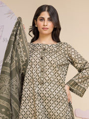 edenrobe Allure Lawn Unstitched Printed 3Pc Suit EWU24A1-28182-3P