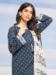 edenrobe Allure Lawn Unstitched Printed 3Pc Suit EWU24A1-28208-3P