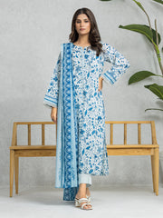 edenrobe Allure Lawn Unstitched Printed 3Pc Suit EWU24A1-28452