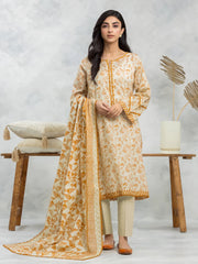 edenrobe Allure Lawn Unstitched Printed 3Pc Suit EWU24A1-28503