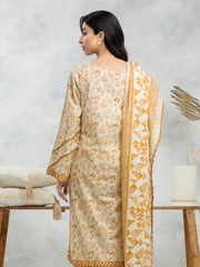 edenrobe Allure Lawn Unstitched Printed 3Pc Suit EWU24A1-28503