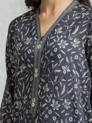 edenrobe Allure Lawn Unstitched Printed 3Pc Suit EWU24A1-28566