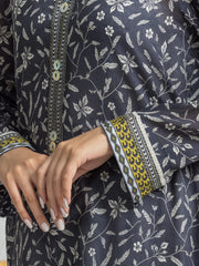 edenrobe Allure Lawn Unstitched Printed 3Pc Suit EWU24A1-28566