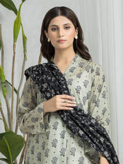 edenrobe Allure Lawn Unstitched Printed 3Pc Suit EWU24A1-28573