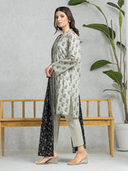 edenrobe Allure Lawn Unstitched Printed 3Pc Suit EWU24A1-28573
