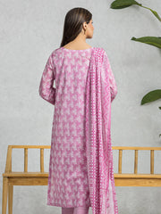 edenrobe Allure Lawn Unstitched Printed 3Pc Suit EWU24A1-28574