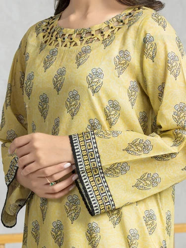 edenrobe Allure Lawn Unstitched Printed 3Pc Suit EWU24A1-28580