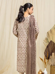 edenrobe Allure Lawn Unstitched Printed 3Pc Suit EWU24A1-29062