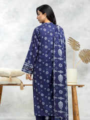 edenrobe Allure Lawn Unstitched Printed 3Pc Suit EWU24A1-29079-3P