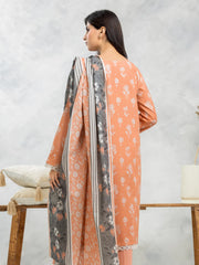 edenrobe Allure Lawn Unstitched Printed 3Pc Suit EWU24A1-29089