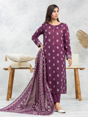 edenrobe Allure Lawn Unstitched Printed 3Pc Suit EWU24A1-29090