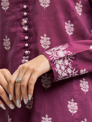edenrobe Allure Lawn Unstitched Printed 3Pc Suit EWU24A1-29090