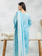 edenrobe Allure Lawn Unstitched Printed 3Pc Suit EWU24A1-29094