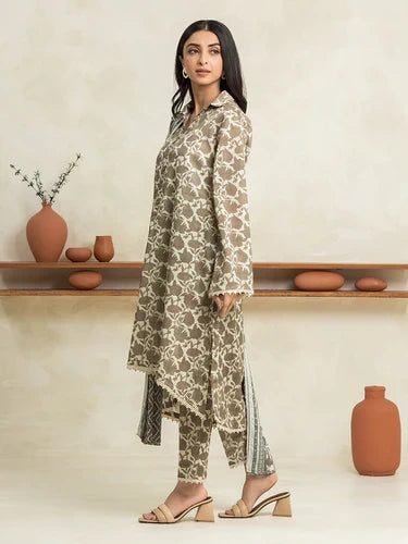 edenrobe Allure Cambric Unstitched Printed 2Pc Suit EWU24A2-29026ST