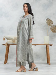 edenrobe Allure Cambric Unstitched Printed 2Pc Suit EWU24A2-29049ST