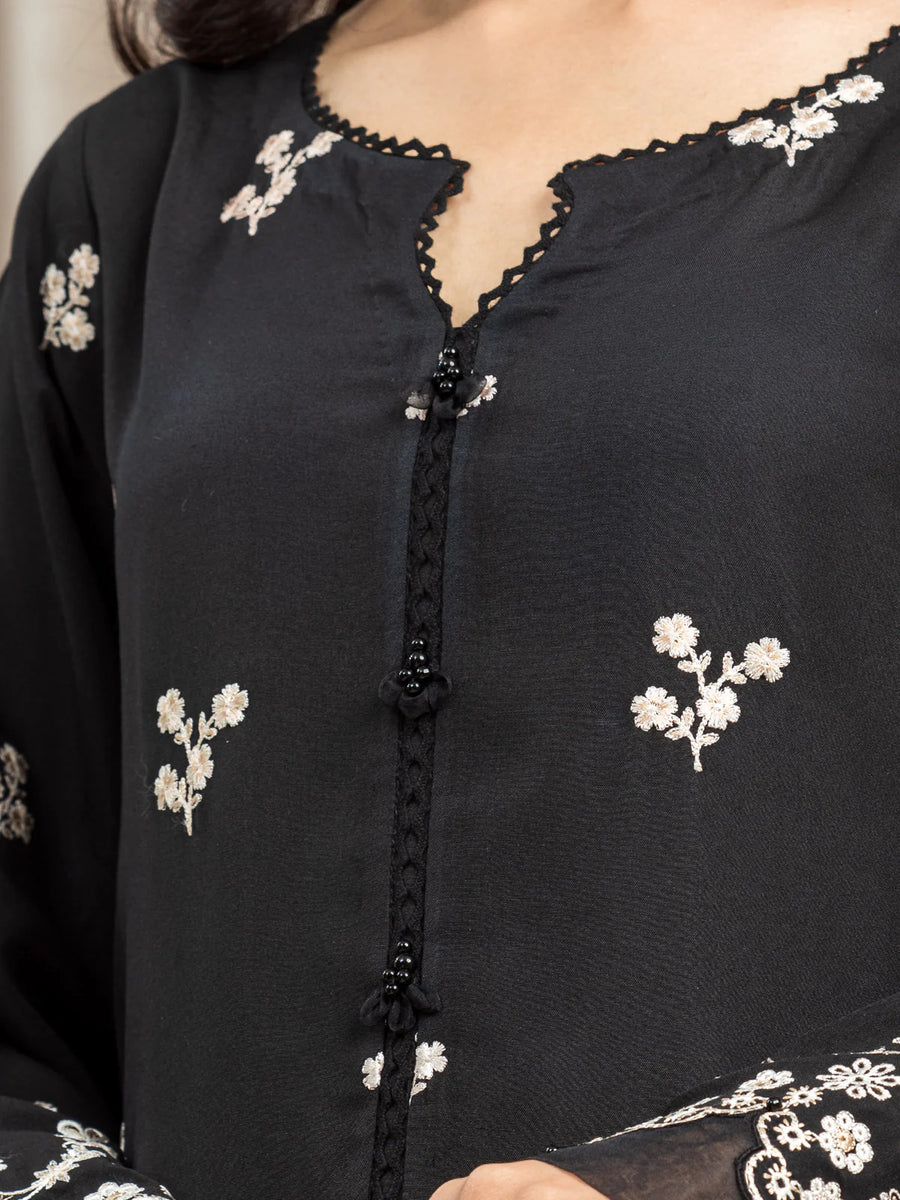 edenrobe Festive Ensembles Unstitched Cambric 3Pc Suit EWU24V2-30062