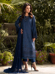 edenrobe Festive Ensembles Unstitched Cambric 3Pc Suit EWU24V2-30123