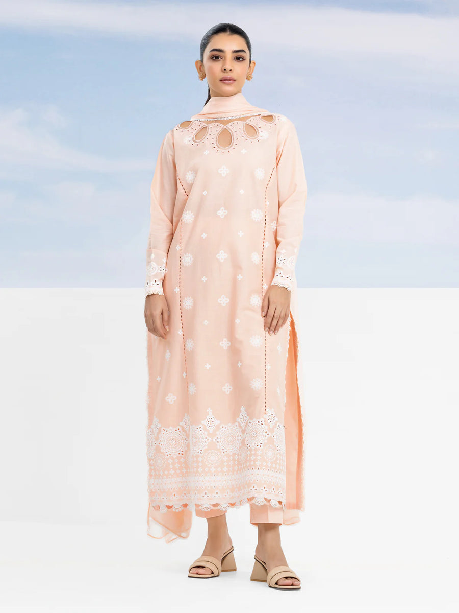 edenrobe Festive Ensembles Unstitched Cambric 3Pc Suit EWU24V2-30138