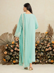 edenrobe Premium Embroidered Jacquard Unstitched 3Pc Suit EWU24V3-30023