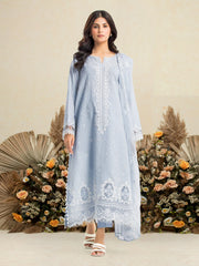 edenrobe Festive Ensembles Unstitched Dobby 3Pc Suit EWU24V3-30124