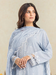 edenrobe Festive Ensembles Unstitched Dobby 3Pc Suit EWU24V3-30124