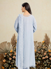 edenrobe Festive Ensembles Unstitched Dobby 3Pc Suit EWU24V3-30124