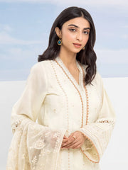 edenrobe Premium Festive Unstitched Chanderi 3Pc Suit EWU24V6-30116