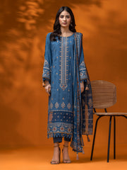 edenrobe Premium Festive Unstitched Dobby 3Pc Suit EWU24V7-26742