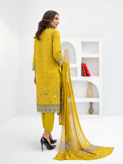 Al Kareem Gul-e-Lala Digital Printed Lawn Unstitched 3Pc Suit D-2564