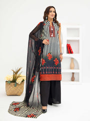 Al Kareem Gul-e-Lala Digital Printed Lawn Unstitched 3Pc Suit D-2567