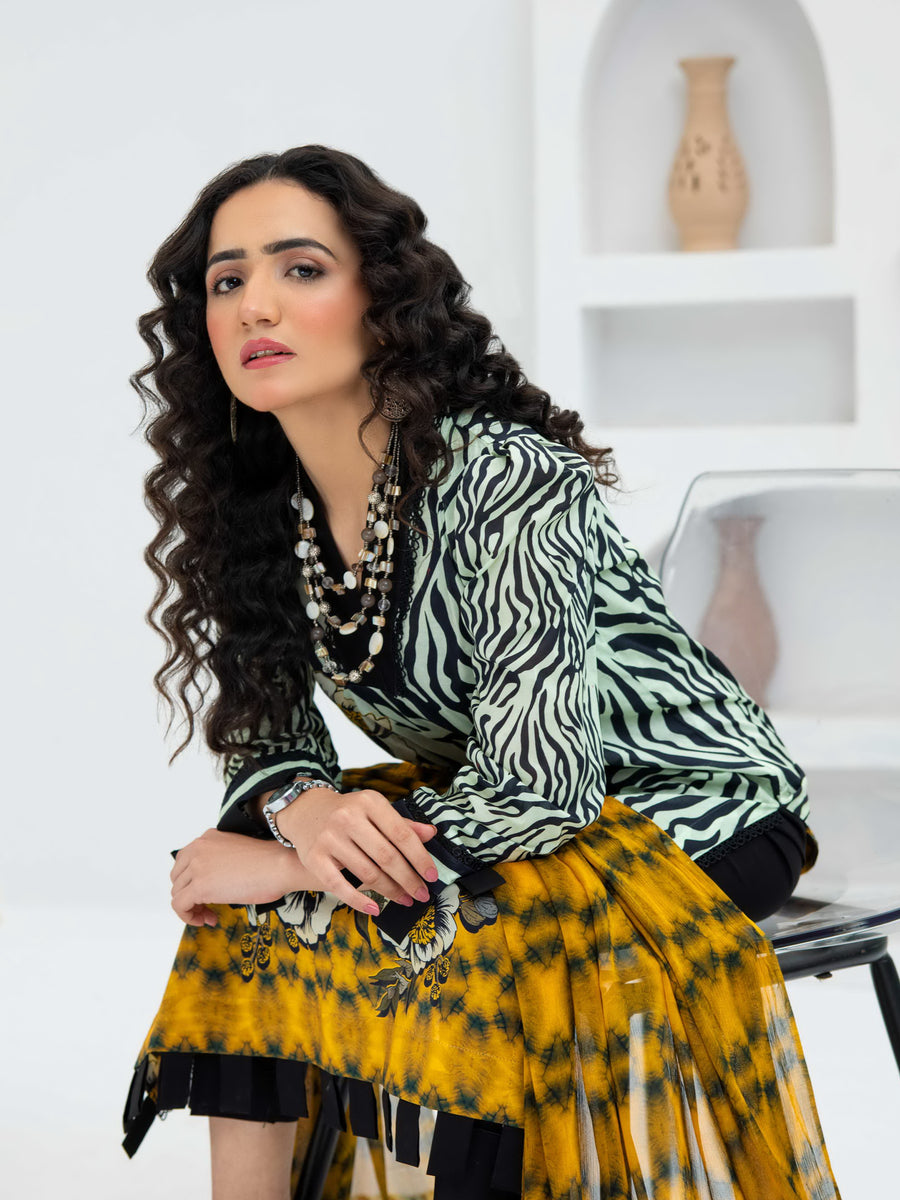 Al Kareem Gul-e-Lala Digital Printed Lawn Unstitched 3Pc Suit D-2568