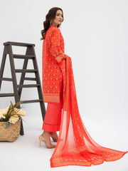 Al Kareem Gul-e-Lala Digital Printed Lawn Unstitched 3Pc Suit D-2569